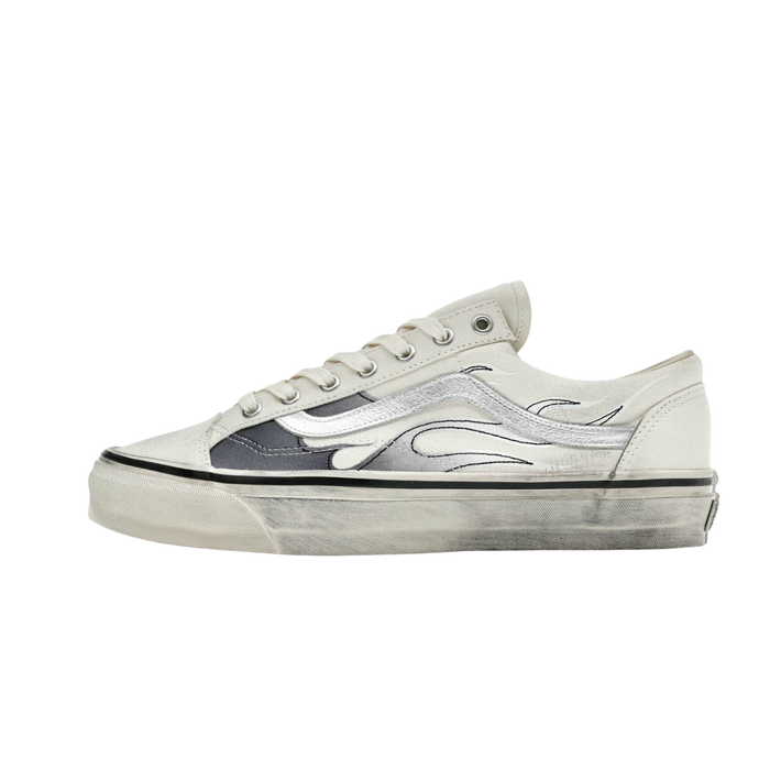 Vans LX Old Skool Archive Flame White zijkant