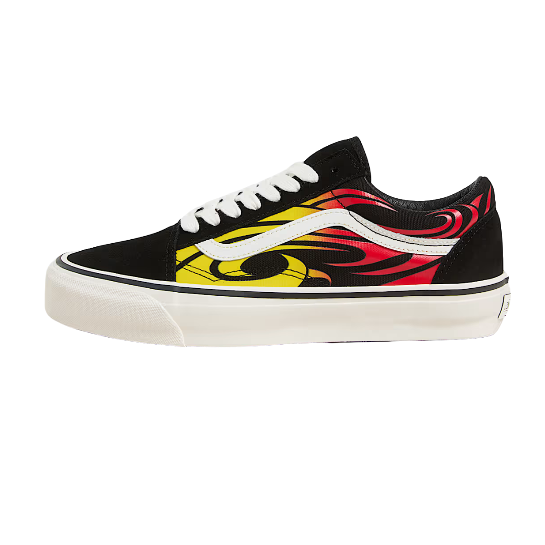 Vans Old Skool 36 LX Warped Tour Black Flame zijkant
