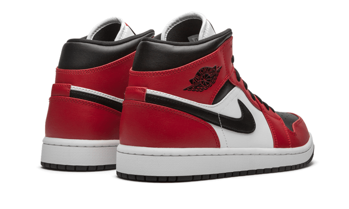Air Jordan 1 Mid Chicago Schwarze Zehenpartie
