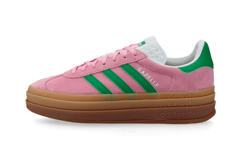 Adidas Gazelle Bold True Pink Grün Wolkenweiß