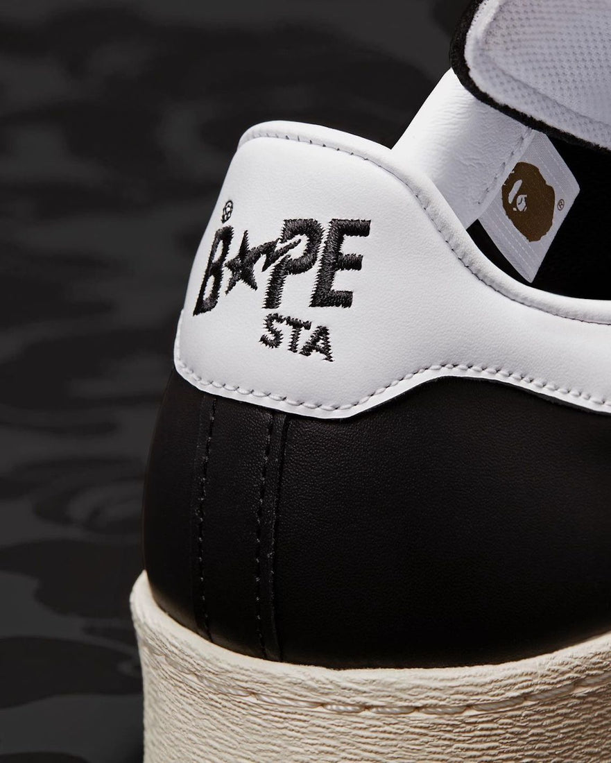 adidas Superstar 80s Bape Black White Gold (2022)