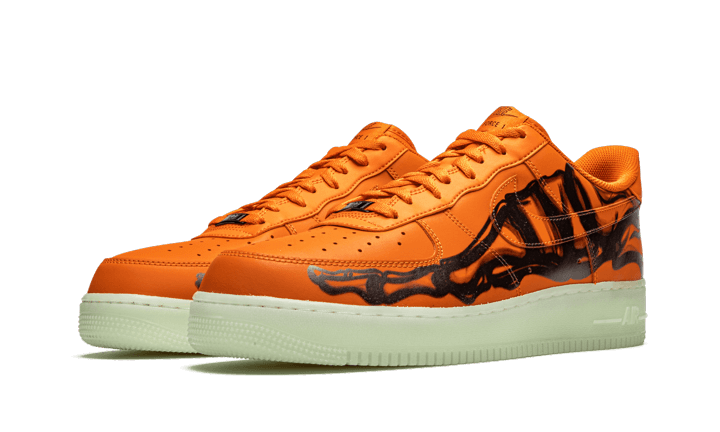 Nike Air Force 1 Low Orange Skelett Halloween (2020)