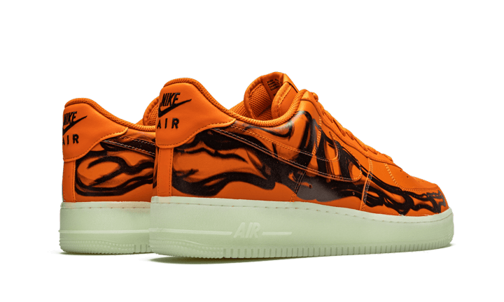 Nike Air Force 1 Low Orange Skelett Halloween (2020)