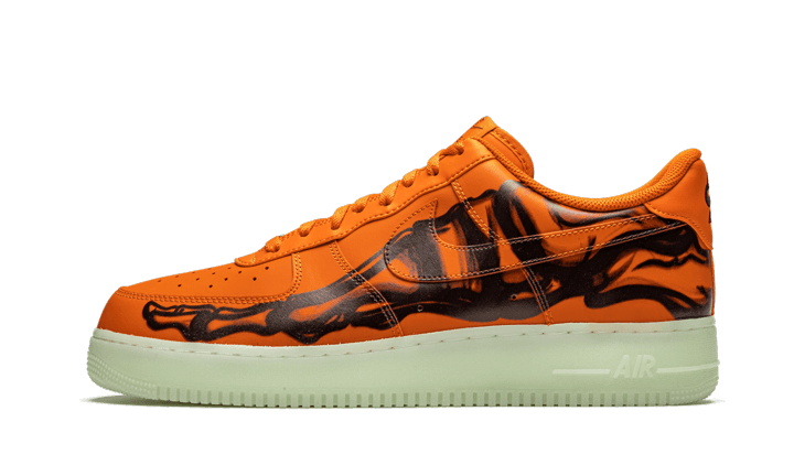 Nike Air Force 1 Low Orange Skelett Halloween (2020)
