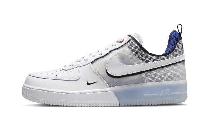 Nike Air Force 1 Low React Split Weiß Foto Blau