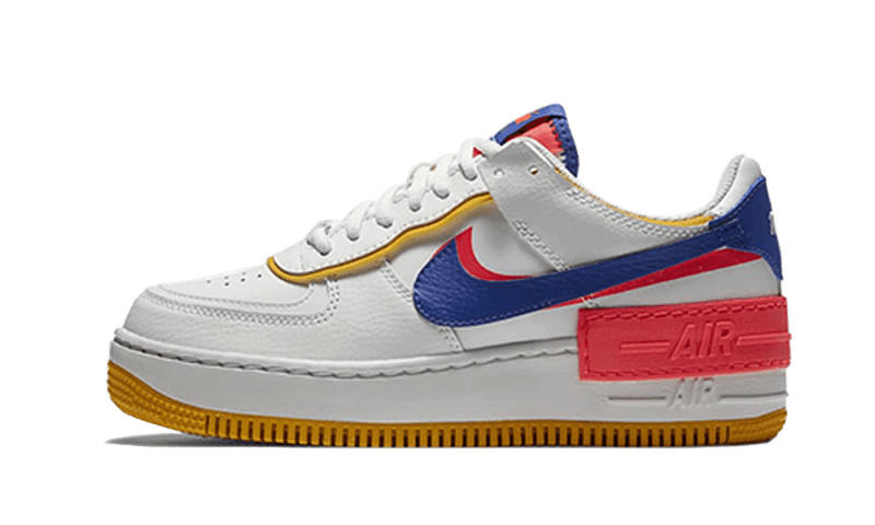 Nike Air Force 1 Shadow Weiß Flash Crimson Astronomy Blau