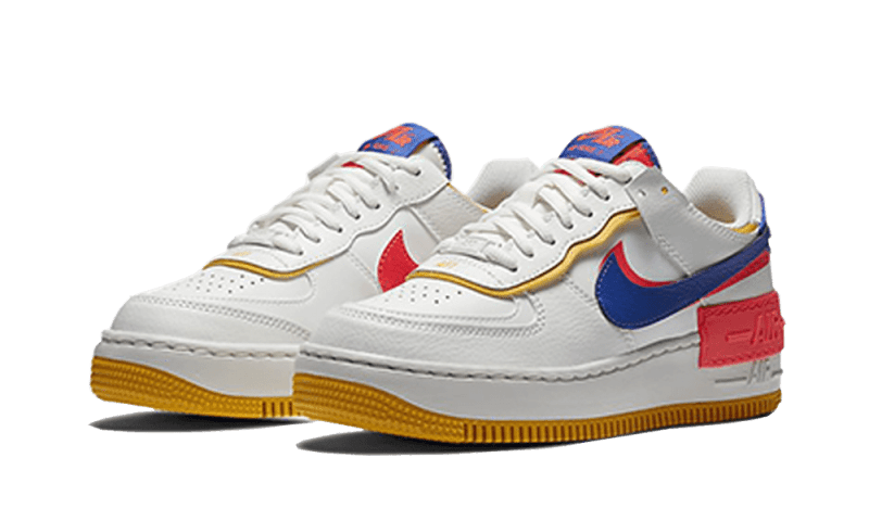 Nike Air Force 1 Shadow Weiß Flash Crimson Astronomy Blau