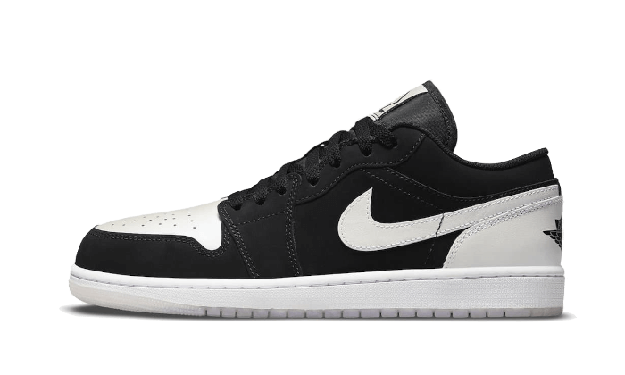 Air Jordan 1 Low Schwarz Weiß Diamant