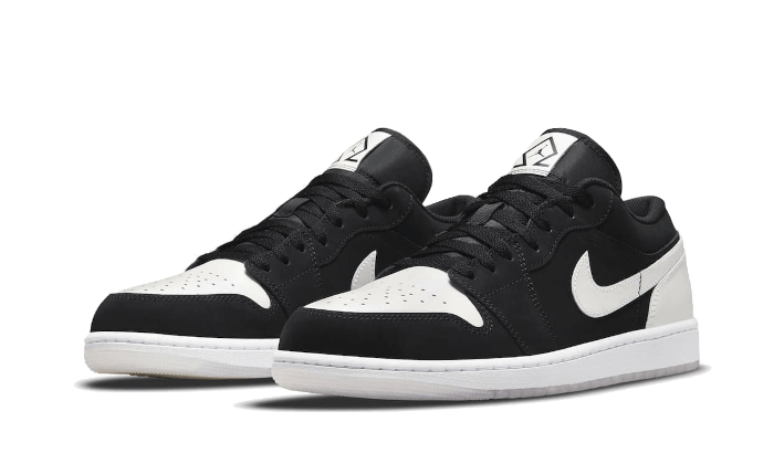 Air Jordan 1 Low Schwarz Weiß Diamant