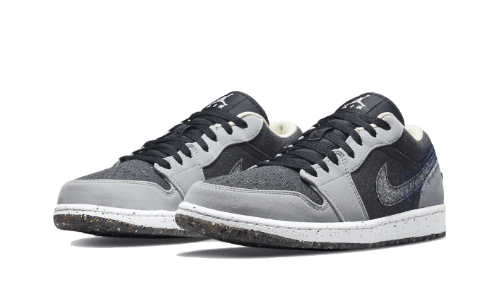 Air Jordan 1 Low Crater Schwarz Grau