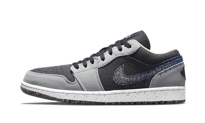 Air Jordan 1 Low Crater Schwarz Grau