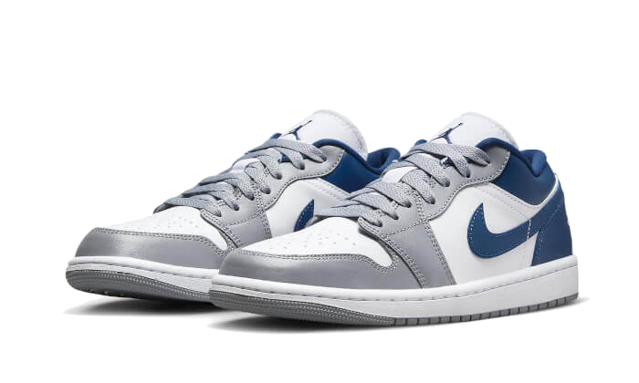 Air Jordan 1 Low Weiß Grau Blau