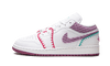 Air Jordan 1 Low Weiß Helles Bordeaux