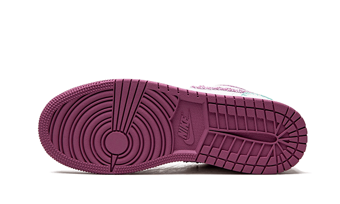 Air Jordan 1 Low Weiß Helles Bordeaux