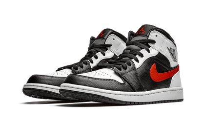 Air Jordan 1 Mid Black Chile Red White