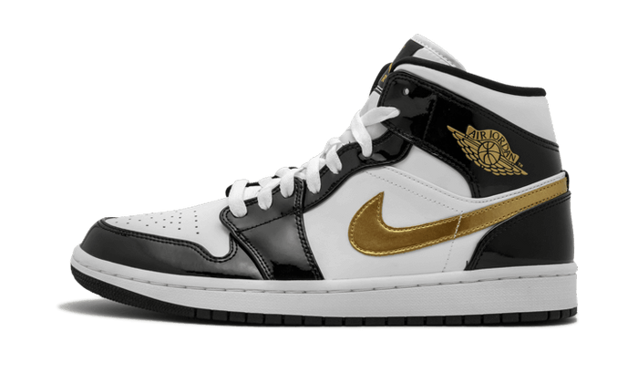 Air Jordan 1 Mid Schwarz Gold