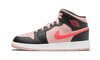 Air Jordan 1 Mid Schwarz Rosa Purpur