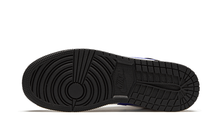 Air Jordan 1 Mid Schwarz Racer Blau Weiß