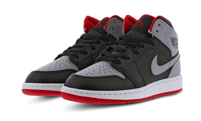 Air Jordan 1 Mid Cement Grey Red