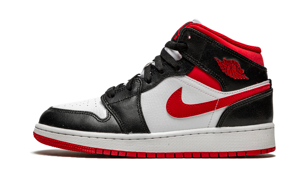 Nike Air Jordan 1 Mid Gym Rot Schwarz Weiß