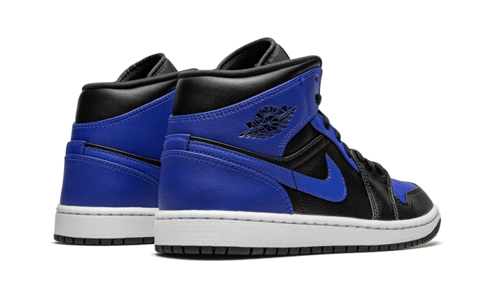 Air Jordan 1 Mid Hyper Royal Getrommeltes Leder
