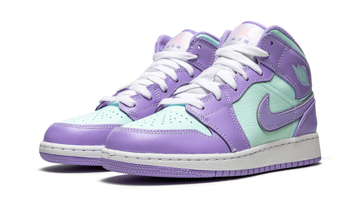 Air Jordan 1 Mid Lila Aqua