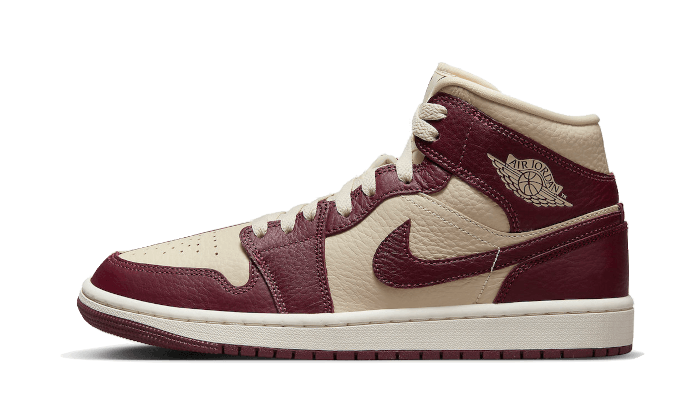 Air Jordan 1 Mid Split Beach Kirschholzrot