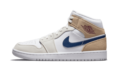 Air Jordan 1 Mid Tan Suede Navy