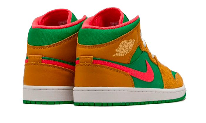 Air Jordan 1 Mid Weizen Wassermelone