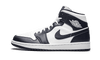 Nike Air Jordan 1 Mid Weiß Metallic Gold Obsidian