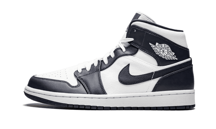 Nike Air Jordan 1 Mid Weiß Metallic Gold Obsidian