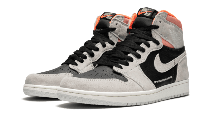Air Jordan 1 Retro High Neutral Grau Hyper Crimson