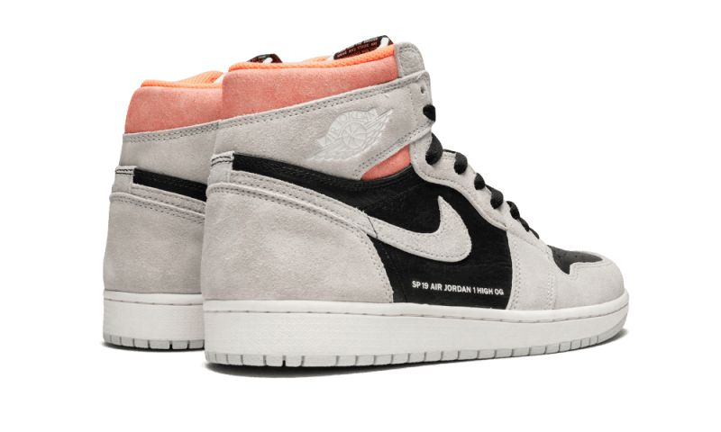 Air Jordan 1 Retro High Neutral Grau Hyper Crimson