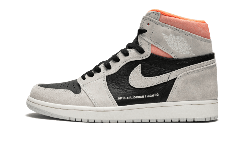 Air Jordan 1 Retro High Neutral Grau Hyper Crimson