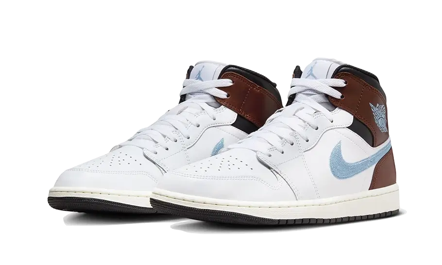 Air Jordan 1 Retro Mid SE Braun Blau Grau