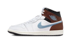 Air Jordan 1 Retro Mid SE Brown Blue Grey