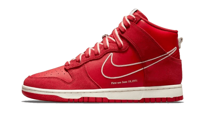 Nike Dunk High Erster Einsatz University Red