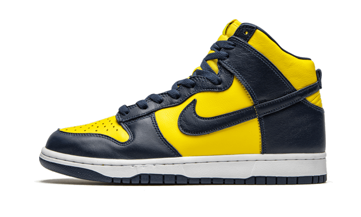 Nike Dunk High Mais &amp; Blau (Michigan)