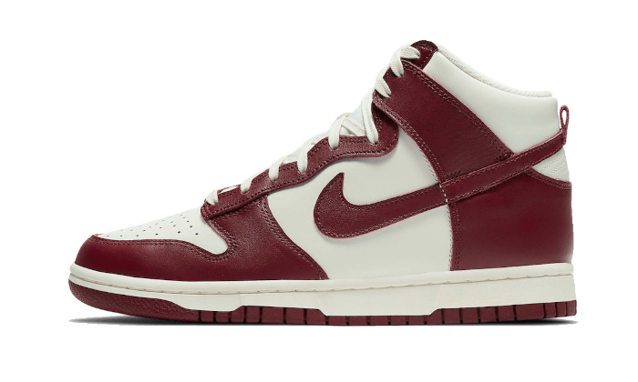 Nike Dunk High Sail Team Rot