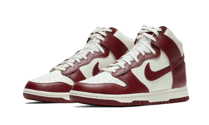 Nike Dunk High Sail Team Rot
