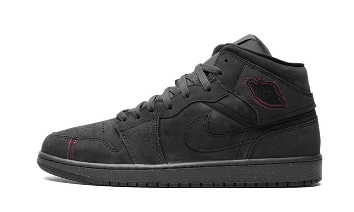 Air Jordan 1 Mid SE Craft Grau Rot