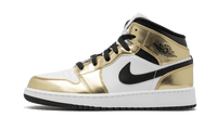 Air Jordan 1 Mid White Metallic Gold