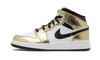 Air Jordan 1 Mid Weiß Metallic Gold