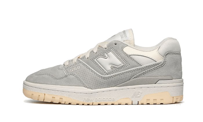 New Balance 550 Graues Wildleder