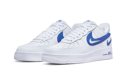 Nike Air Force 1 Low '07 FM Cut Out Swoosh Weiß Game Royal