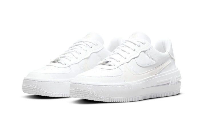 Nike Air Force 1 Low Platform Triple Weiß