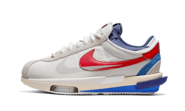 Nike Cortez 4.0 Sacai Weiß Universität Rot Blau