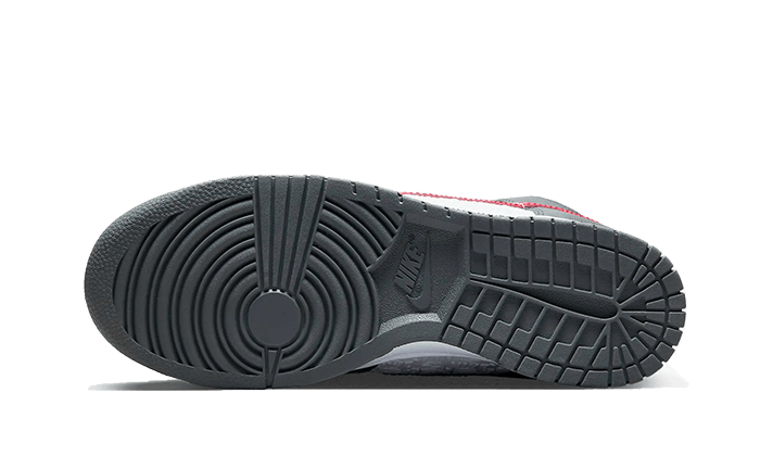 Nike Dunk High Embossed Basketball Gray Red