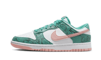 Nike Dunk Low Snakeskin Washed Teal Bleached Coral