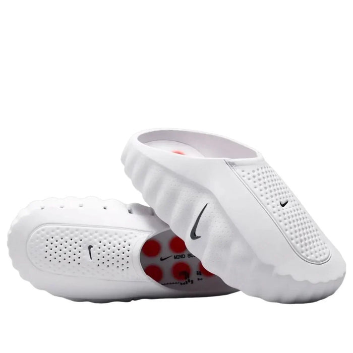 Nike Mind 001 Slide White Speed Red detail 2